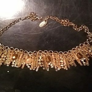 - NWOT. GOLD COLORED WITH CRYSTAL ACCENTS XX BEADS
